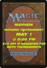 EVENT REGISTRATION - Magic Mayhem 5:00pm - MODERN - May 1st, 2021